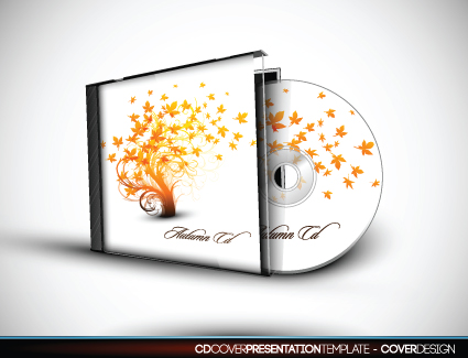 Set of Box DVD disc and DVD cover vector 03