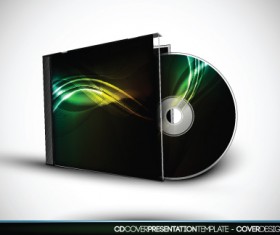 Set of Box DVD disc and DVD cover vector 06