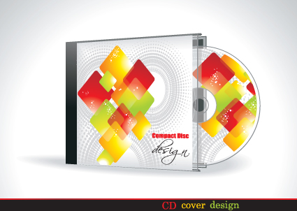 Set of Box DVD disc and DVD cover vector 07