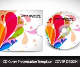 Abstract CD Cover Presentation Design vector 01