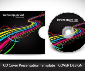 Abstract CD Cover Presentation Design vector 02