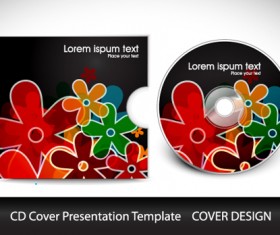 Abstract CD Cover Presentation Design vector 03