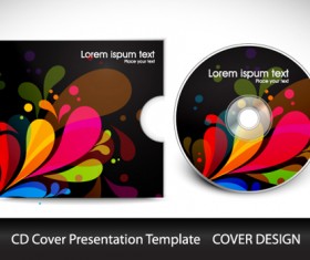 Abstract CD Cover Presentation Design vector 05