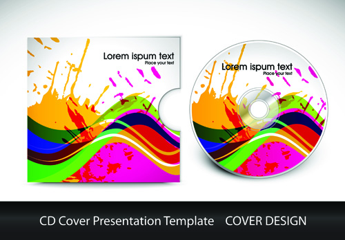 Cd Cover Presentation Vector Template Material 03 Free Download