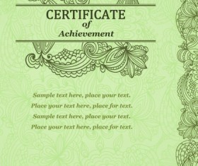Vector Templates of certificates design set 06