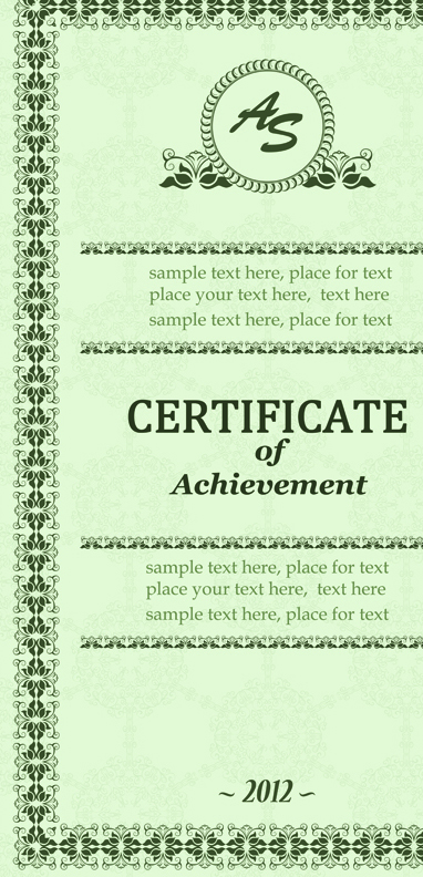 Vector Templates of certificates design set 08