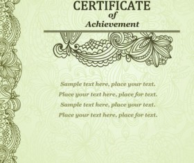 Vector Templates of certificates design set 09