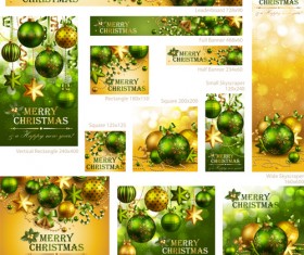 Colored xmas design decor vector material 01