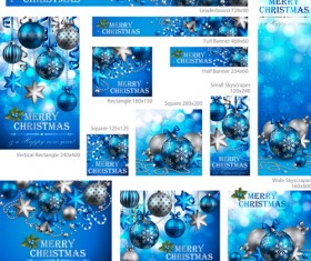 Colored xmas design decor vector material 05