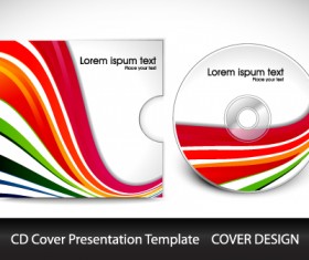 Colorful CD Cover presentation elements vector set 01