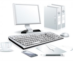Modern Computer design vector material 03