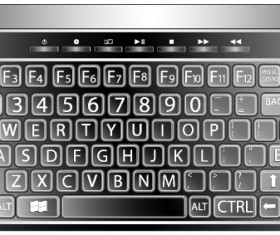 Modern Computer design vector material 04