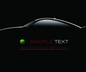 Concept cars elements vector backgrounds art 01