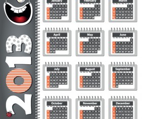 Creative 2013 Calendars design elements vector set 07