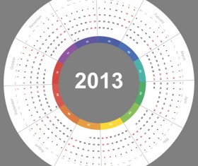 Creative 2013 Calendars design elements vector set 11