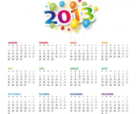 Creative 2013 Calendars design elements vector set 21