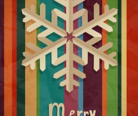 Creative xmas elements vector cards 01