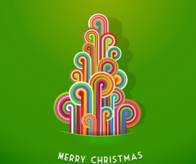 Creative xmas elements vector cards 02