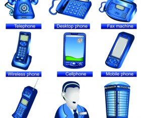 Different connection Icon vector 01