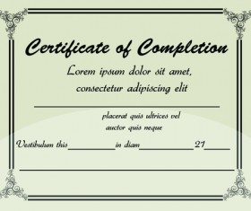 Creative Diploma and certificate design vector material 02