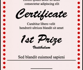 Creative Diploma and certificate design vector material 03