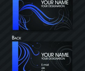 Set of Exquisite business card vector 01