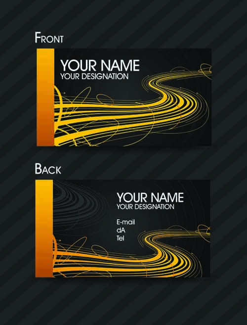 Set of Exquisite business card vector 03
