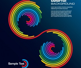 Rainbow of Business backgrounds vector 04
