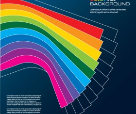 Rainbow of Business backgrounds vector 05