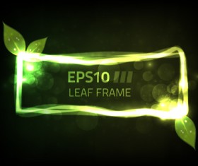 Sparkling Energy Frame vector graphics 05