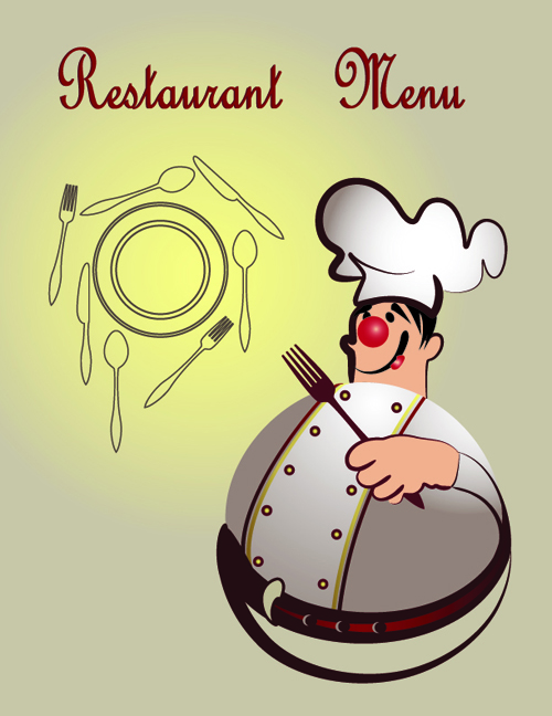 Exquisite Restaurant menu cover vector set 04