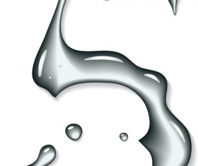 Set of Figures water design elements vector 01