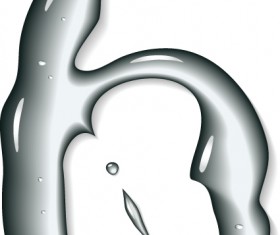 Set of Figures water design elements vector 02