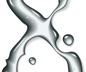 Set of Figures water design elements vector 04