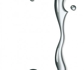 Set of Figures water design elements vector 05