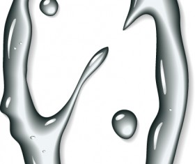 Set of Figures water design elements vector 06