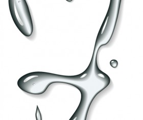 Set of Figures water design elements vector 08