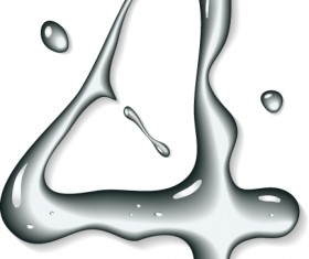 Set of Figures water design elements vector 09