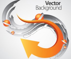 Set of concept Fold arrow vector backgrounds 02