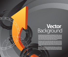 Set of concept Fold arrow vector backgrounds 03