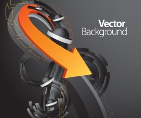 Set of concept Fold arrow vector backgrounds 05