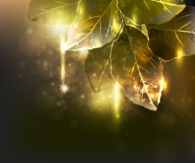 Elements of Glowing Flowers design vector 01