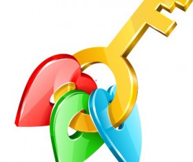 Set of Golden Symbols design elements vector 05