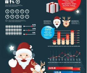 Set of Year Infographic and diagram vector material 02