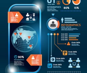 Set of Year Infographic and diagram vector material 06