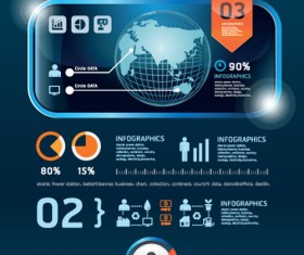 Set of Year Infographic and diagram vector material 07