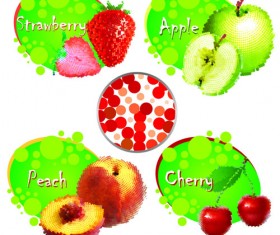 Different Juice Labels design vector 02