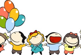 Cartoon cute Kids vector material 02