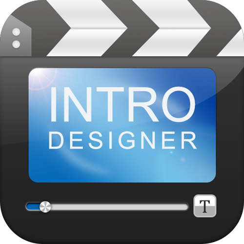 Movie intro design icon psd material