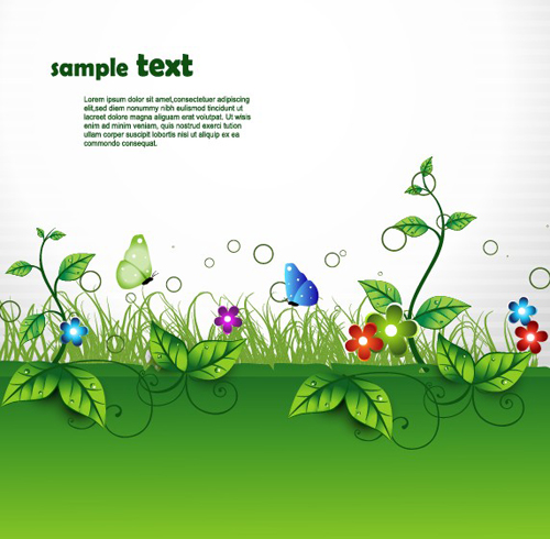 Shiny Nature Background Vector Graphics 05 Free Download